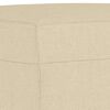 vidaXL 4-tlg. Sofagarnitur mit Kissen Creme Stoff