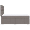 vidaXL Boxspringbett mit Matratze Taupe 80x200 cm Stoff