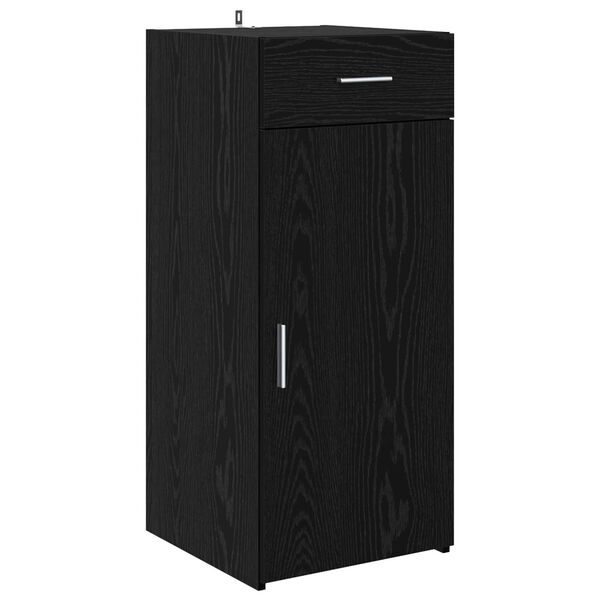 vidaXL Sideboard Schwarz Eichen-Optik 42,5 x 40 x 93 cm Holzwerkstoff