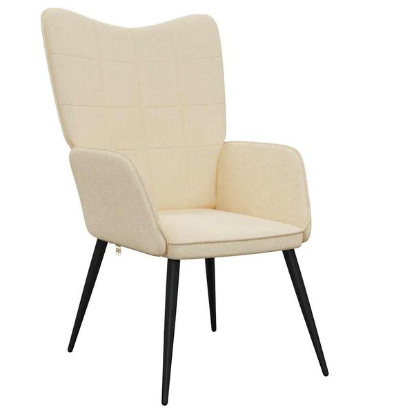vidaXL Relaxsessel Creme Stoff