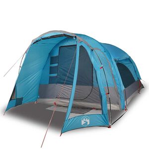 vidaXL Familienzelt 6 Personen Blau Wasserdicht