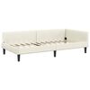 vidaXL Eckbettgestell mit Matratze Sonstiges 2 pcs Creme Samt