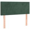 vidaXL Boxspringbett mit Matratze Dunkelgr&uuml;n 120x200 cm Samt