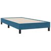 vidaXL Boxspringbett mit Matratze Dunkelblau 100x210 cm Samt