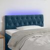 vidaXL LED Kopfteil Dunkelblau 90x7x78/88 cm Samt