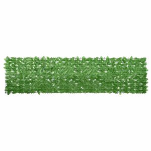 vidaXL Balkon-Sichtschutz mit Gr&uuml;nen Bl&auml;ttern 300x75 cm