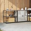 vidaXL Aufbewahrungsset f&uuml;r die K&uuml;che 2 pcs Silber Verzinkter Stahl