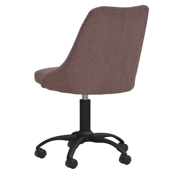 vidaXL Esszimmerstuhl Drehbar Braun Stoff