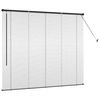 vidaXL Fensterjalousie mit Vorh&auml;ngen Schwarz Aluminium