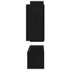vidaXL TV-Schrankset 4 pcs Schwarz Eichen-Optik Holzwerkstoff