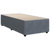 vidaXL Boxspringbett mit Matratze Dunkelgrau 90x200 cm Samt