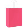 vidaXL Papiertragetaschen 50 Stk. mit Henkeln Rosa 18x8x22 cm