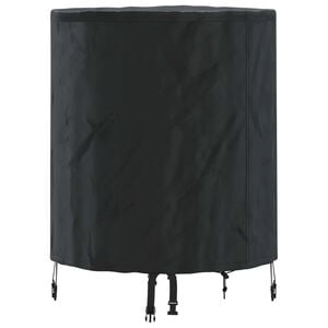 vidaXL Tischdecken Uni Schwarz 62 x 62 x 70 cm Stoff