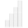 vidaXL Gabionen-Hochbeete 4 Stk. 30x30x50/100/150/200 cm Eisen