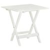 vidaXL Bistrotisch Wei&szlig; 46x46x47 cm Massivholz Akazie