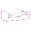 vidaXL Tagesbett mit Matratze Creme 90x200 cm Stoff