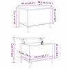 vidaXL Couchtisch Schwarz Eichen-Optik 60 x 44,5 x 45 cm Holzwerkstoff