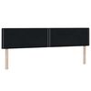 vidaXL Boxspringbett mit Matratze Schwarz 180x220 cm Samt