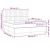 vidaXL Boxspringbett mit Matratze Blau 160x200 cm Stoff