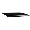 vidaXL Einziehbare Markise Schwarz 450 x 300 cm Stoff und Stahl