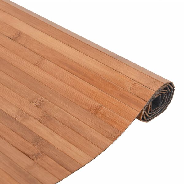 vidaXL Teppich Rechteckig Natur 70x200 cm Bambus