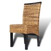 vidaXL Esszimmerst&uuml;hle 6 Stk. Abaca und Mango Massivholz