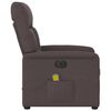vidaXL Massagesessel Elektrisch Dunkelbraun Stoff