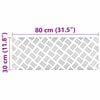 vidaXL Treppe Tritt Rechtwinklig 4 pcs Silber 80 x 30 cm Aluminium