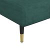 vidaXL Schlafsofa in L-Form Dunkelgr&uuml;n 275x140x70 cm Samt