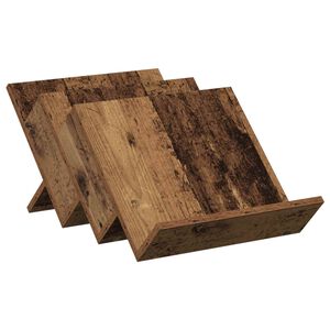 vidaXL Magazinregal mit Regal Altholz 53 x 40 x 28,5 cm Holzwerkstoff