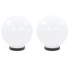 vidaXL LED-Gartenleuchten 2 Stk. Kugelf&ouml;rmig 20 cm PMMA