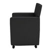 vidaXL Esszimmerst&uuml;hle 6 Stk. Schwarz Kunstleder