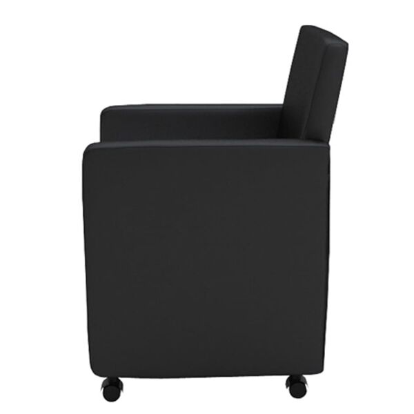 vidaXL Esszimmerst&uuml;hle 6 Stk. Schwarz Kunstleder
