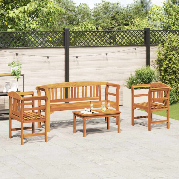 vidaXL Gartenrosen-Lounge-Set 4 pcs Massivholz Akazie