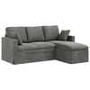 vidaXL Sofa Dunkelgrau 178 x 134 x 80 cm Samt