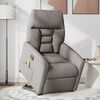 vidaXL Massagesessel mit Aufstehhilfe Taupe Stoff