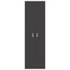 vidaXL Aufbewahrungsschrank 2 pcs Schwarz 60 x 40 x 200 cm Stahl