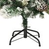 vidaXL Weihnachtsbaum mit Beleuchtung Schnee und Zapfen 150 cm PVC&PE