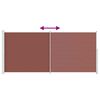 vidaXL Seitenmarkise Ausziehbar 220x500 cm Braun