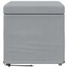 vidaXL Hocker Hellgrau 41 x 41 x 40 cm Stoff und Pressholz