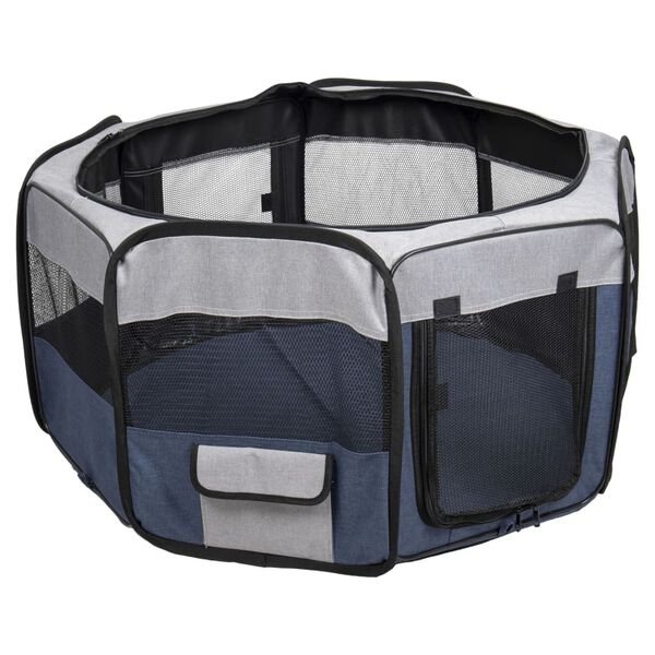 FLAMINGO Haustier Laufstall Flavio 84x84x43 cm M Blau
