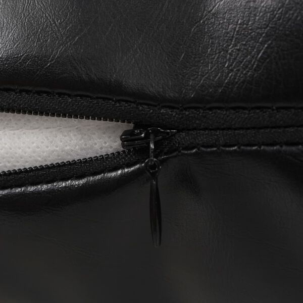 vidaXL Kissen-Set 2 Stk. PU 40 x 60 cm Schwarz