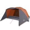 vidaXL Campingzelt mit Vorzelt 4 Personen Orange Wasserdicht