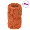 vidaXL Bootsseil Orange 2 mm 25 m Polypropylen