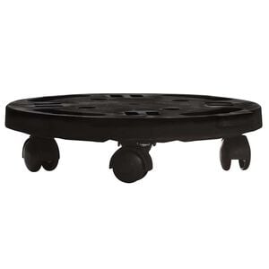 vidaXL Pflanzenroller 30 cm Durchmesser Schwarz 170 kg
