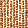 vidaXL Fliegenvorhang Ocker und Wei&szlig; 118x220 cm Chenille