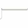 vidaXL Markise Manuell Einziehbar mit LED 500x300 cm Creme