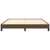 vidaXL Bettgestell ohne Matratze Dunkelbraun 180x200 cm Stoff