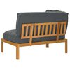 vidaXL Sofa Set Uni Anthrazit 133 x 92 x 69 cm Massivholz Akazie