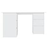 vidaXL Eckschreibtisch Weiß 145x100x76 cm Holzwerkstoff